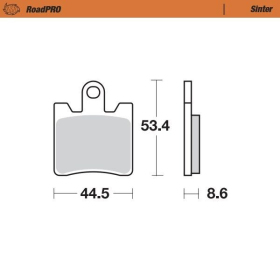 MOTO-MASTER Roadpro Front Brake Pads Triumph Trophy / Yamaha FJR/XV 1200-1900 06-24