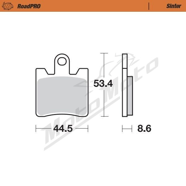 MOTO-MASTER Roadpro Front Brake Pads Triumph Trophy / Yamaha FJR/XV 1200-1900 06-24