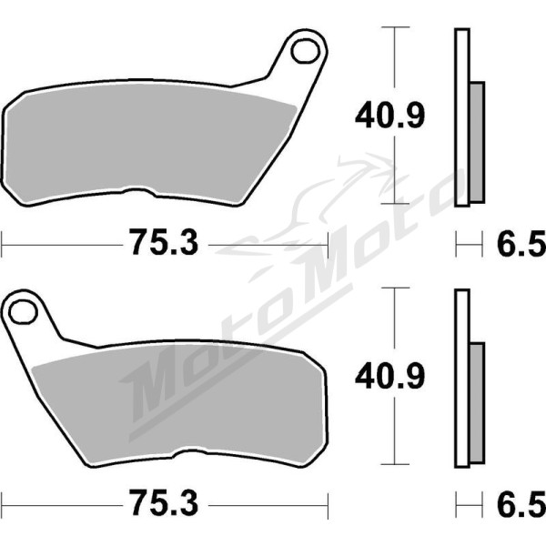 TECNIUM Street Organic Brake pads MA428 HM CRE 50 07-17