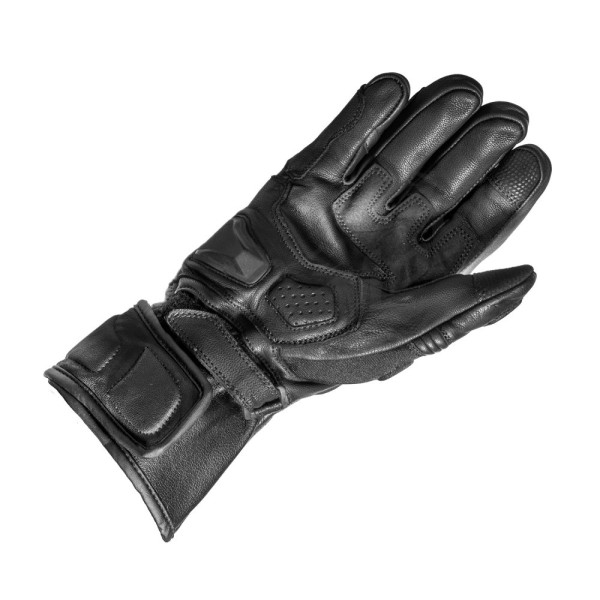 GARETH Touring Leather Gloves Black