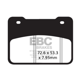 EBC SFA-HH Series Sindered Brake Pads SFA627HH 72,6x53,3x7,95mm