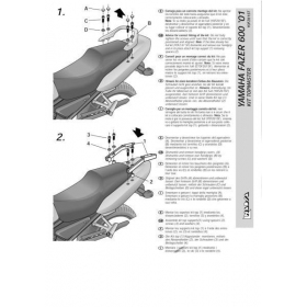 TOP CASE HOLDER YAMAHA FAZER 600cc 2001-2003