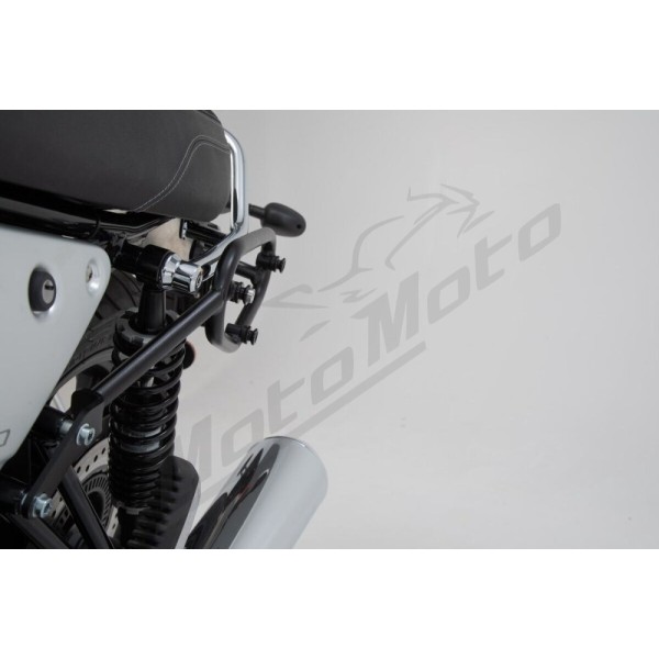 SW-MOTECH Legend Gear LC2 Side Bag System Black Edition Moto Guzzi V7 750 17-20