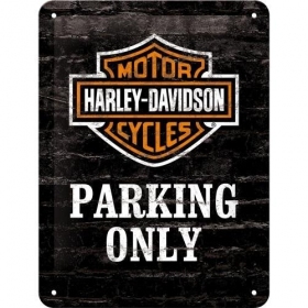 Metal tin sign HARLEY-DAVIDSON PARKING 15x20