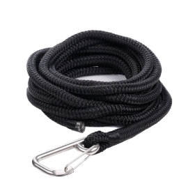 Qvarken Mooring Rope Dockline with hook Black