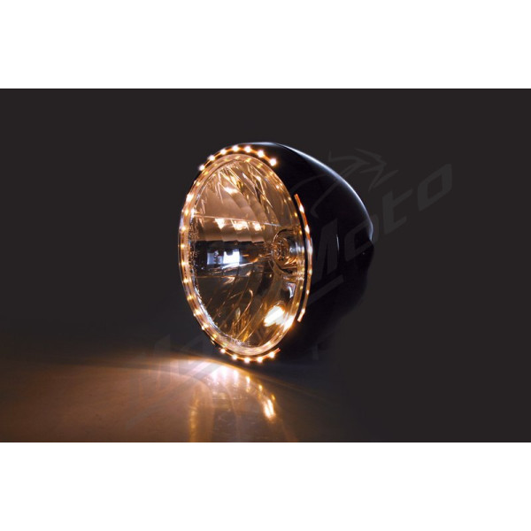 HIGHSIDER Smart Reno 2 Universal Headlight Black Ø200mm