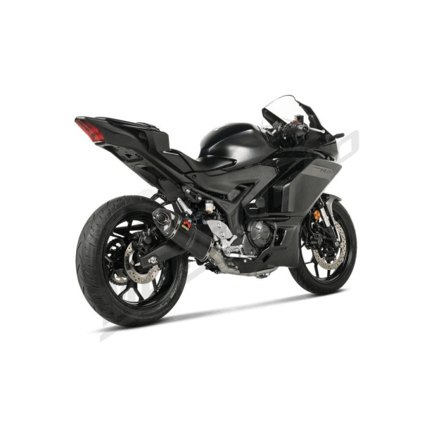 AKRAPOVIC Racing Line Full Exhaust System Stainless Steel / Carbon Fiber Yamaha MT-03 / YZF-R3 / R25 250-320 15-25