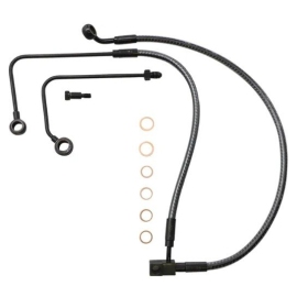 MAGNUM SHIELDING Karbon Fiber Lower Brake Line Harley Davidson FLS / FLSTC / FLSTN / FXSB / FXSBSE 1584/1800 11-17