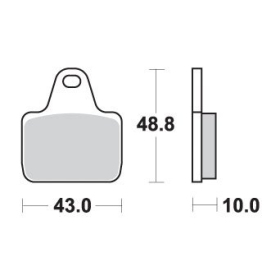 Sbs stabdžių trinkelės Sintered KH435/4 Honda CBR 600cc 05-26