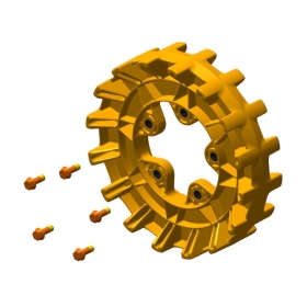 Camso Sprocket 16 teeth 4S, 5 bolt 3/8-16 x 1 1/4