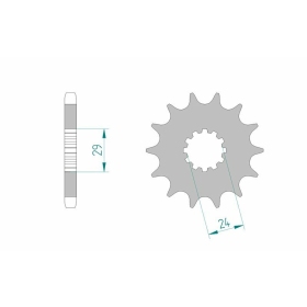 AFAM Steel Standard Front Sprocket 24601 - 530 15-18 teeth KAWASAKI GPZ / ZZR / ZEPHYR / NINJA 750-1400cc 83-20