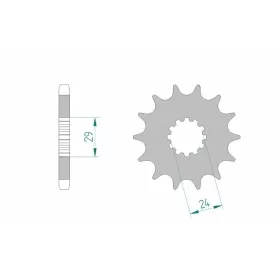 AFAM plieninė standartinė priekinė žvaigždutė 24601 - 530 KAWASAKI GPZ / ZZR / ZEPHYR / NINJA 750-1400cc 83-20