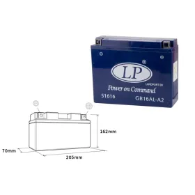 Landport gel battery GB16AL-A2 (MG LB16AL-A2) (YB16ALA2) 12V 16AH