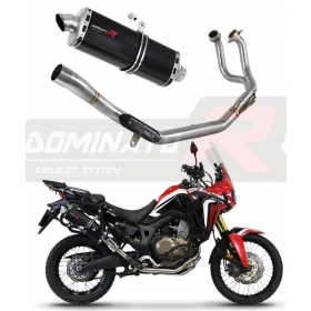 Exhaust kit Dominator P7 BLACK HONDA CRF 1000L Africa Twin 2015-2017