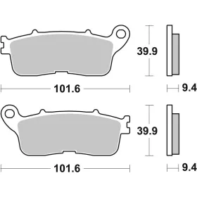 SBS LS Street Excel 892LS Sintered Rear Brake Pads Honda VFR 1200cc 11-19