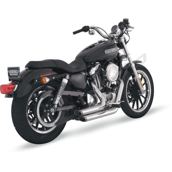 VANCE & HINES "Shortshots Staggered" išmetimo sistema Chrominė Harley Davidson XL 883-1200cc 04-13