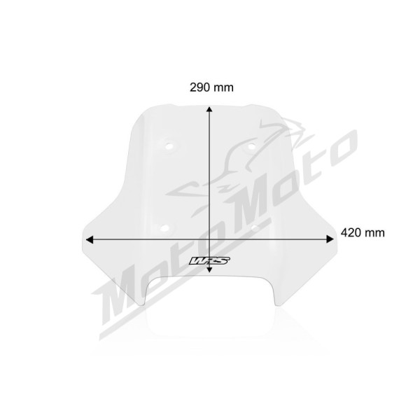 WRS Windscreen Sport Clear CF Moto MT450 ABS 24-25