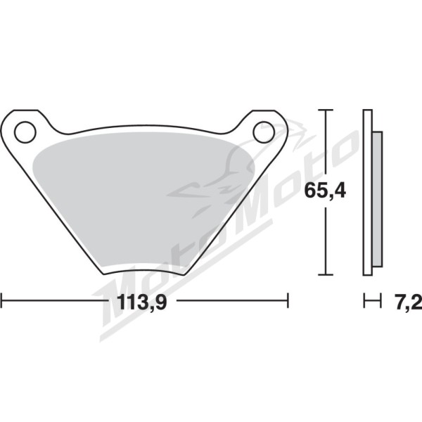 TRW All Round Sintered Metal MCB97 Brake Pads Harley Davidson FL / FLH / FLHS / FX / FXB / FXS / FXWG 1200-1340cc 74-84
