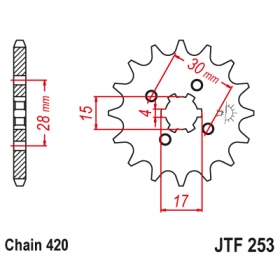 Front sprocket JTF253