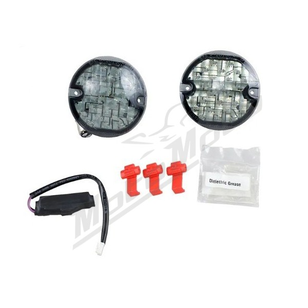 KURYAKYN LED Front Turn Signal Conversions Harley Davidson FLHR / FLHRC / FLHTC / FLTRI / FLTR / FLSTC 1340/1750 94-22 