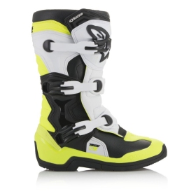 Alpinestars vaikiški krosiniai batai JUoda/Balta/Geltona
