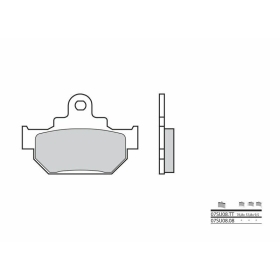 BREMBO Street Carbon Ceramic stabdžių trinkelės priekinės SUZUKI DR 600 1985-1989