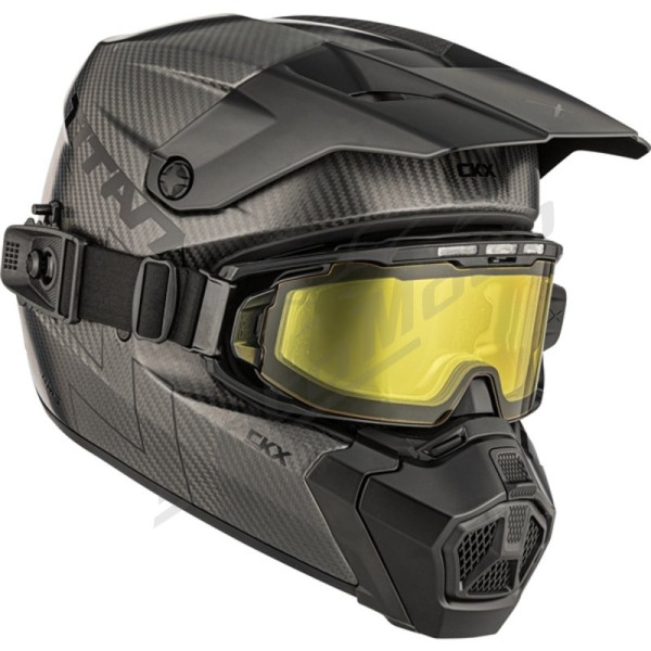 MX helmet CKX Titan AMS Matt Carbon + Heated Goggles