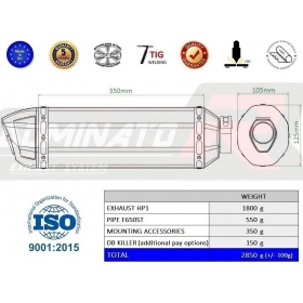 Exhaust kit Dominator HP1 BMW F650ST 1997-1999