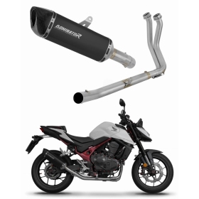 Honda CB 750 Hornet 2023 Dominator Full Exhaust System HP6 BLACK + dB killer