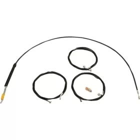 LA CHOPPERS Standard Black Vinyl Handlebar Cable/Brake Line Kit Harley Davidson 1868-1977 23-24