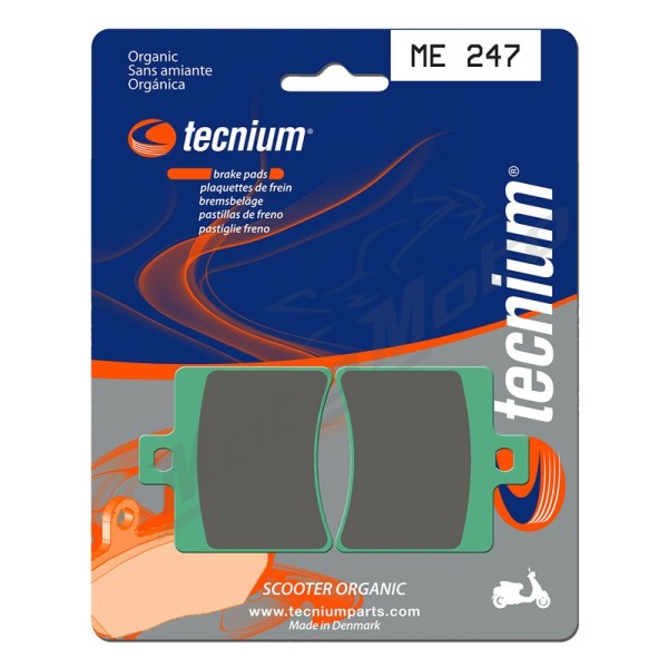 TECNIUM stabdžių trinkelės Aprilia / Keevay / Hyosung / Malaguti / Beta 50/500 99-20