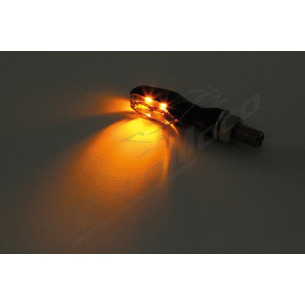 HIGHSIDER pro Sonic-X2 LED Indicator Black/Smoke E-Approved (Pair)
