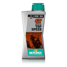 Alyva MOTOrex TOP SPEED 15W/50 Sintetinė - 4T - 1L