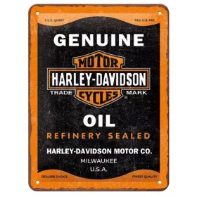 Metal tin sign HARLEY-DAVIDSON OIL 15x20