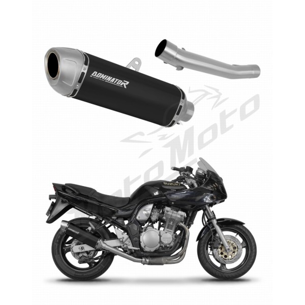 Suzuki GSF BANDIT N / S 600 1995-1999 Dominator Exhaust Silencer Muffler S6 BLACK