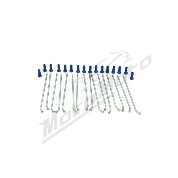 KITE Rear Wheel Spoke And Nipple Replacement Kit Black 12" 16pcs.