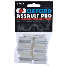 Krosinių akinių Oxford Assault Pro Roll-Off plėvelių rinkinys 6VNT