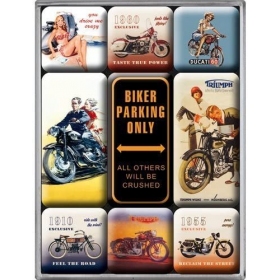 Set of magnets BIKER 2,2x2,2 / 4,5x2,2 9pcs.