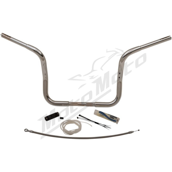 FAT BAGGERS INC. Round Top Handlebar Kit Chrome91.5x30.5cm Harley Davidson FLHT / FLHTC / FLHX / FLHXXX 1584-1690 08-13 