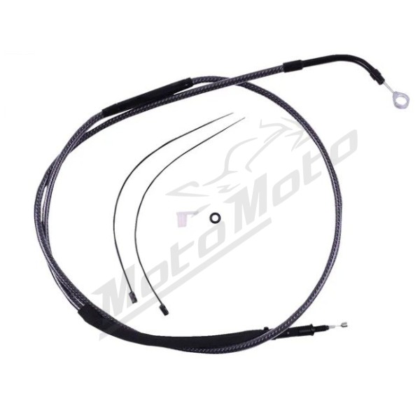 MAGNUM SHIELDING Polished Karbon Fiber Clutch Cable Harley Davidson FLH / FLHT / FLHTK / FLHX / FLHXS / FLHXSE 1750/1977 21-24 172cm