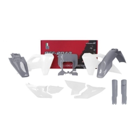 RACETECH Plastic Kit HUSQVARNA FE/ TE 150/450cc 2024 White/ Grey
