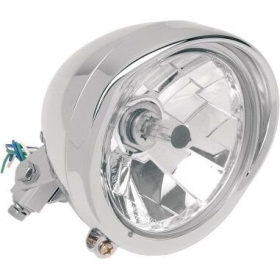 DRAG SPECIALTIES Universal Diamond-Style Bottom-Mount 14,5 cm (5-3/4") Headlight Assemblies