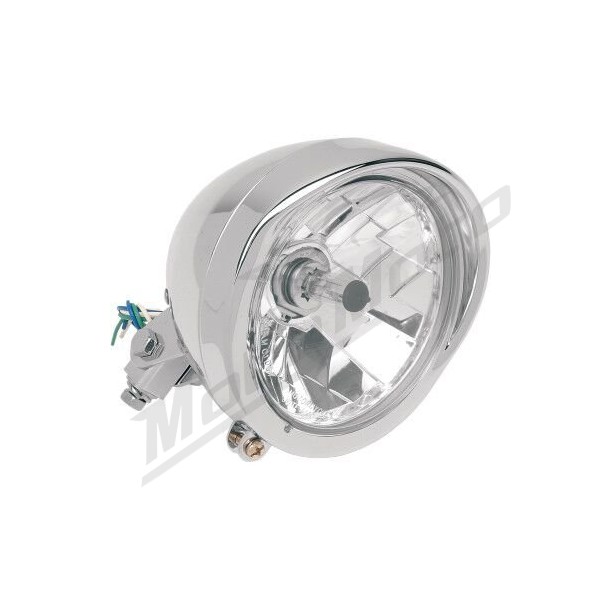 DRAG SPECIALTIES Universal Diamond-Style Bottom-Mount 14,5 cm (5-3/4") Headlight Assemblies