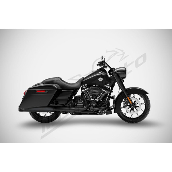 ZARD 4.33 Inches Slip-Ons Flat Mufflers Harley Davidson FLHR / FLHTC / FLHX / FLTRX 1450-1800cc 06-16