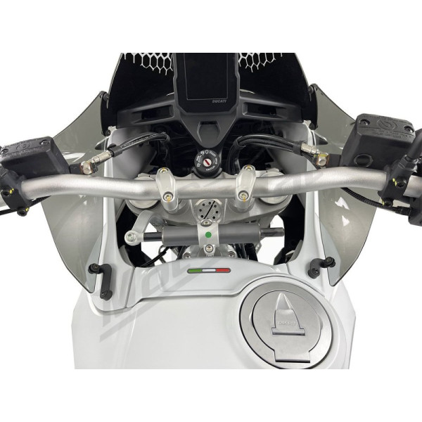 WRS DU026F Wind Deflectors Smoke Ducati Desert X 950 ABS 22-24