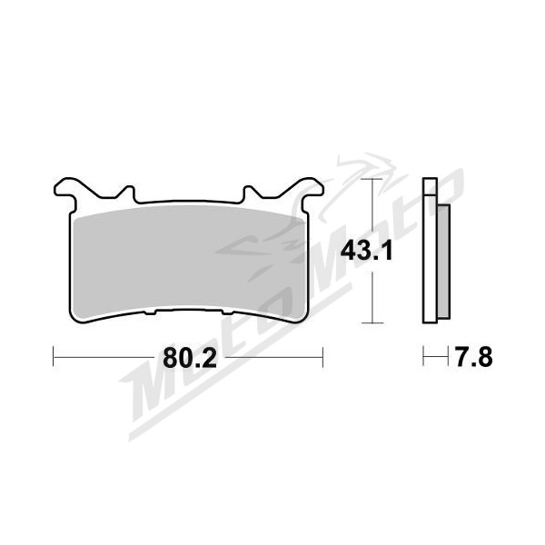 Sbs front brake pads kh757 racing dual carbon BMW / Honda 1000 20-23