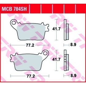 STABDŽIŲ TRINKELĖS TRW MCB784SH SPORT