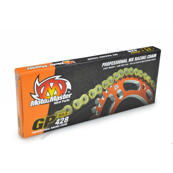 MOTO-MASTER 428 GP Chain Gold 134 Links Gas Gas / Honda / KTM / Suzuki / Yamaha 80-125 81-26