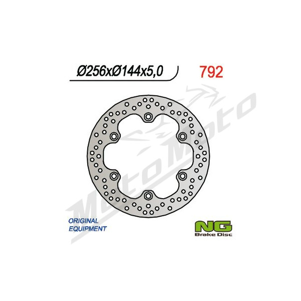 NG BRAKES Galinis fiksuotas stabdžių diskas 256mm Honda CB / CBR / FJS / Forza 300-1300cc 84-20