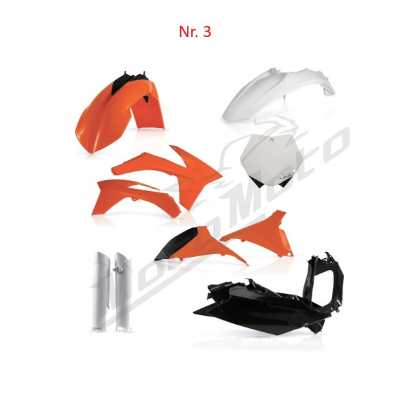 Plastics set ACERBIS KTM SX/ SXF 125-505cc 2011-2012